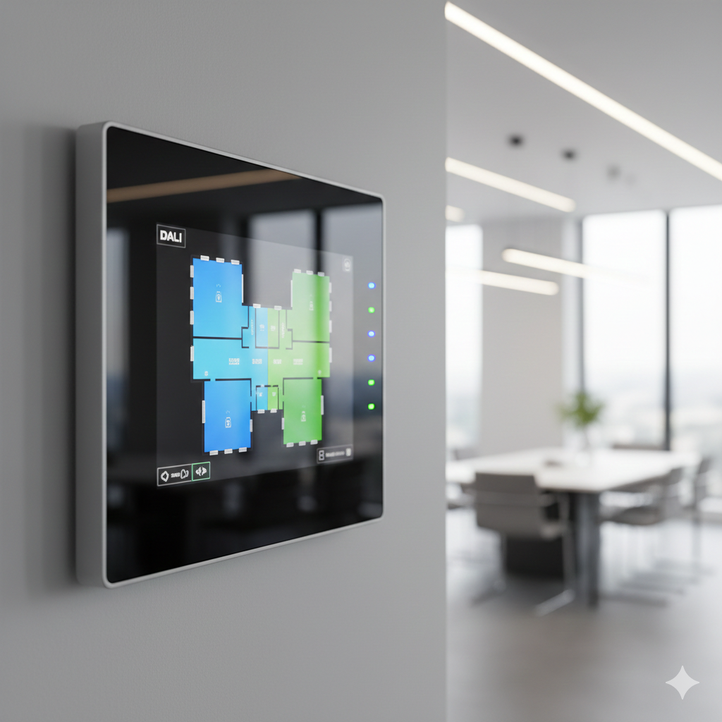 Commercial lighting control panel with DALI interface for building automation in Irving Texas